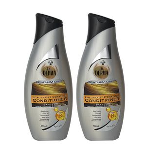 نرم کننده مو دکتر درما مدل پلاتینیوم حجم 500 میلی لیتر  مجموعه 2 عددی